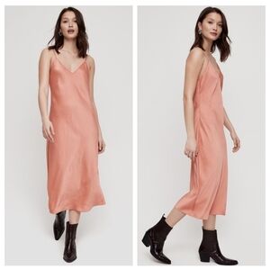 ARITZIA WILFRED Christine Dress Only Satin Slip Midi XS